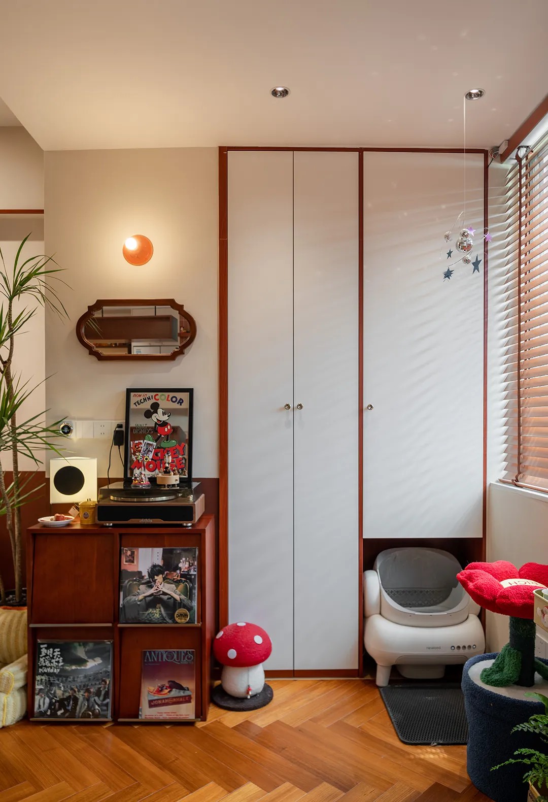 与家居博主的二搭中古风｜秋月｜全案托管设计